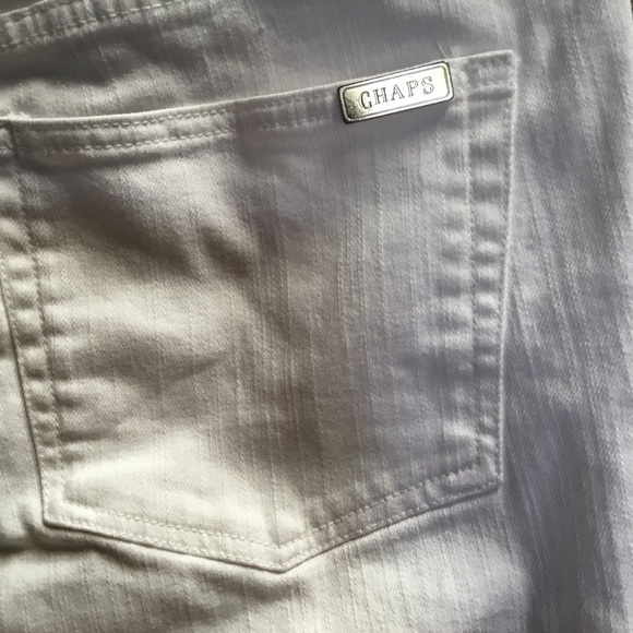 Chaps white cotton capris - Picture 3 of 6